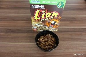 Cornflakevergleich Nestlé Lion Cereals